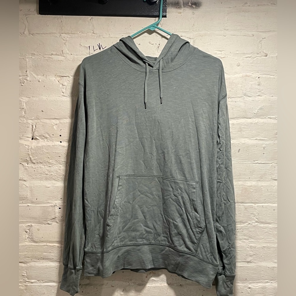 JCREW slub cotton lightweight hoodie sz M